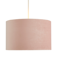 35cm Velvet Drum Easy to Fit Shade - Pink
