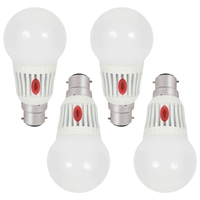 4 Pack of 7 Watt LED B22 Bayonet Cap Dusk Till Dawn Light Bulbs - Warm White