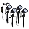 4 Pack of Sitka Outdoor 3 Watt Garden Spike Light Kit - Black