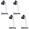 4 Pack of Timmy 1 Light Task Lamp - Black