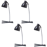 4 Pack of Timmy 1 Light Task Lamp - Black