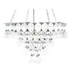 4 Tier Wine Glass Chandelier - White