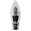 4 Watt LED B22 Bayonet Cap Diamond Effect Candle Bulb - Clear Cool White