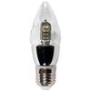 4 Watt LED E27 Edison Screw Diamond Effect Candle Bulb - Clear Cool White
