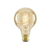 40 Watt B22 Vintage Style Filament Globe Light Bulb - Gold Tinted