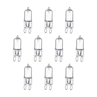 40 Watt Halogen Light Bulb G9 Capsule - Clear - 10 Pack