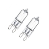 40 Watt Halogen Light Bulb G9 Capsule - Clear - 2 Pack