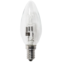 42 Watt E14 Eco Candle Small Edison Screw Halogen Light Bulb - Clear