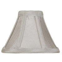 5 Inch Candle Bulb Empire Shade - Soft Grey