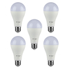 5 Pack of 17 Watt LED E27 Edison Screw 6400K Light Bulbs - Cool White