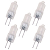 5 Pack of 20 Watt G4 Halogen Capsule Light Bulbs - Opal