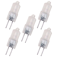 5 Pack of 20 Watt G4 Halogen Capsule Light Bulbs - Opal