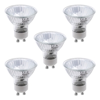5 Pack of 28 Watt Halogen GU10 Light Bulb - Clear