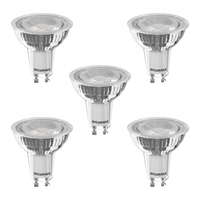 5 Pack of 4.5 Watt Dimmable LED GU10 4000K Light Bulb - Cool White