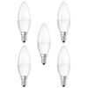 5 Pack of 4.9 Watt LED E14 Small Edison Screw 3000K Candle Light Bulbs - Warm White