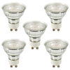 5 Pack of 5 Watt GU10 LED Dimmable Light Bulb - Warm White