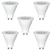 5 Pack of 5 Watt GU10 LED Dimmable Light Bulbs - Warm White