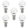 5 Pack of 5.5 Watt LED E14 Small Edison Screw 6500K Golf Ball Light Bulbs - Cool White