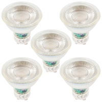 5 Pack of 6 Watt LED 2700K GU10 Light Bulb - Warm White