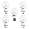 5 Pack of 8.5 Watt LED B22 Bayonet Cap 6500K Light Bulbs - Cool White