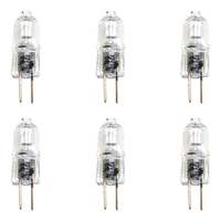 6 Pack of 10 Watt G4 Halogen Capsule Light Bulb - Clear