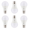 6 Pack of 12 Watt LED B22 Bayonet Cap GLS CCT Light Bulbs - Warm to Cool White