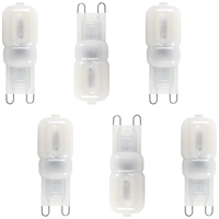 6 Pack of 2.5 Watt LED G9 Capsule Light Bulb - Cool White