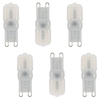 6 Pack of 2.5 Watt LED G9 Non-Dimmable Capsule Light Bulb - Warm White