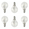 6 Pack of 28 Watt E14 Eco Mini Globe Halogen Light Bulbs - Warm White