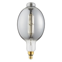 6 Watt LED E27 Edison Screw Oversized Filament Bulb - Smoke
