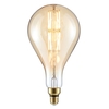 6 Watt LED E27 Edison Screw Oversized Filament Pear Bulb - Amber