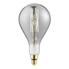 6 Watt LED E27 Edison Screw Oversized Filament Pear Bulb - Smoke