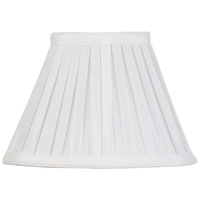 8 Inch Easy to Fit Box Pleat Shade - Ivory