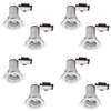 8 Pack of Fixed Fire Rated Downlighters - Chrome