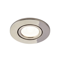 Adjustable LED Fire Rated IP65 Recessed Downlight - Black Chrome