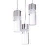 Alek 3 Light Colour Changing Cluster Pendant - Satin Nickel