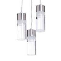 Alek 3 Light Colour Changing Cluster Pendant - Satin Nickel