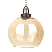 Alina Glass Sphere Easyfit Shade - Champagne