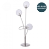 Allium 3 Light Table Lamp with LED Bulbs - Satin Nickel