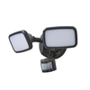 Alma Twin 20 Watt LED Outdoor Flood Light with PIR Sensor - Dark Grey