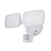 Alma Twin 20 Watt LED Outdoor Flood Light with PIR Sensor - White