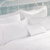 Amelia Pair of Pillow Shams - White
