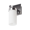 Aqua Bathroom Wall Light Glass Tube - Chrome