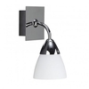 Aqua Glass Bathroom Wall Light - 1 Light - Polished Chrome