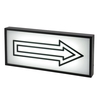 Arrow Wall Light Box with Black Frame - Black