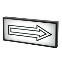 Arrow Wall Light Box with Black Frame - Black