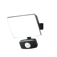 Arvid 20 Watt LED Slimline Outdoor Flood Light with PIR Sensor - Black