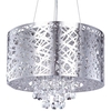 Ashley 6 Light Dual Mount Drum Ceiling Pendant - Chrome