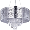 Ashley Pendant Ceiling Light Dual Mount Drum 9 Bulb - Chrome