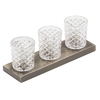 Aston 3 Light Whisky Glass Table Light - Gold